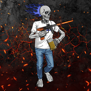 Adrenaline Skully NFT - Hellfire in Casual with Mug - Adrenaline